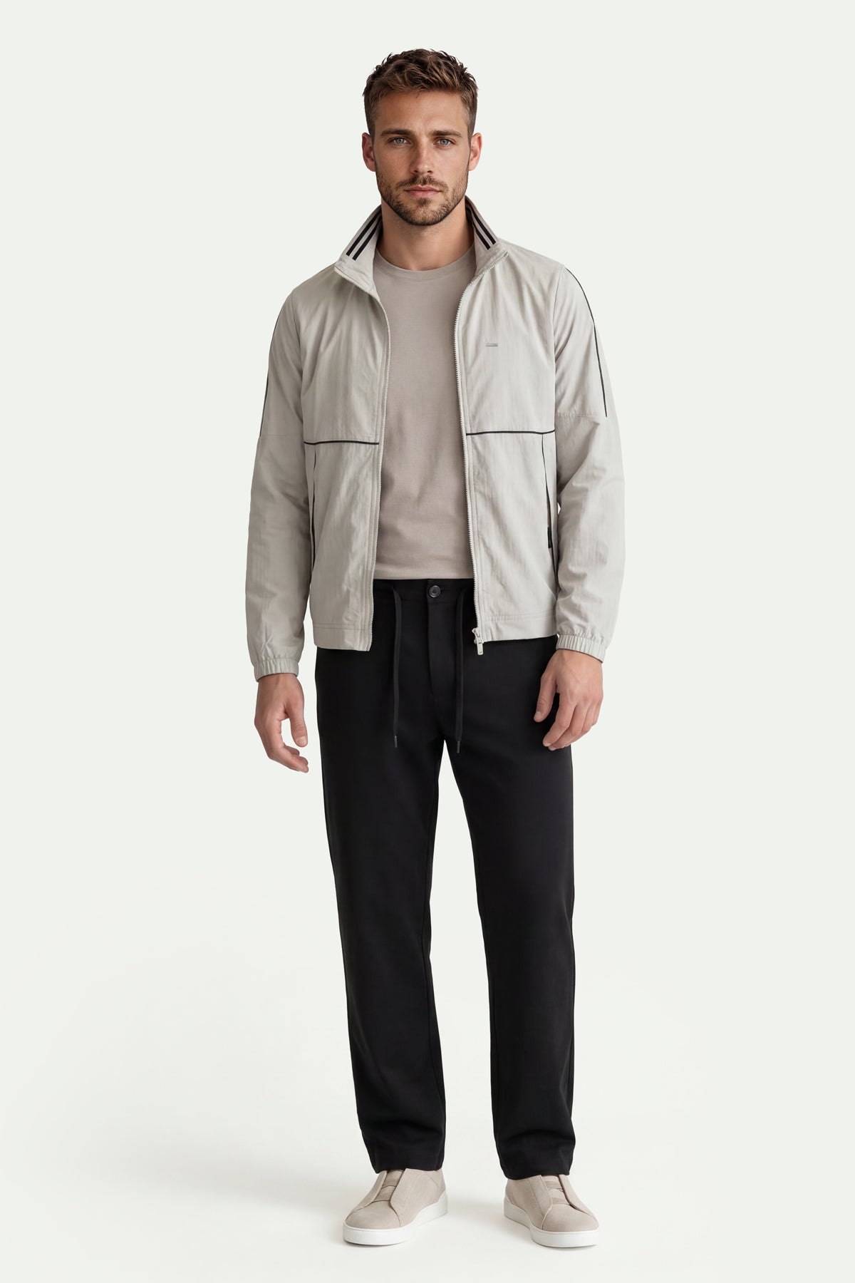 Erkek Siyah Regular Fit Pantolon-SFMPA1026