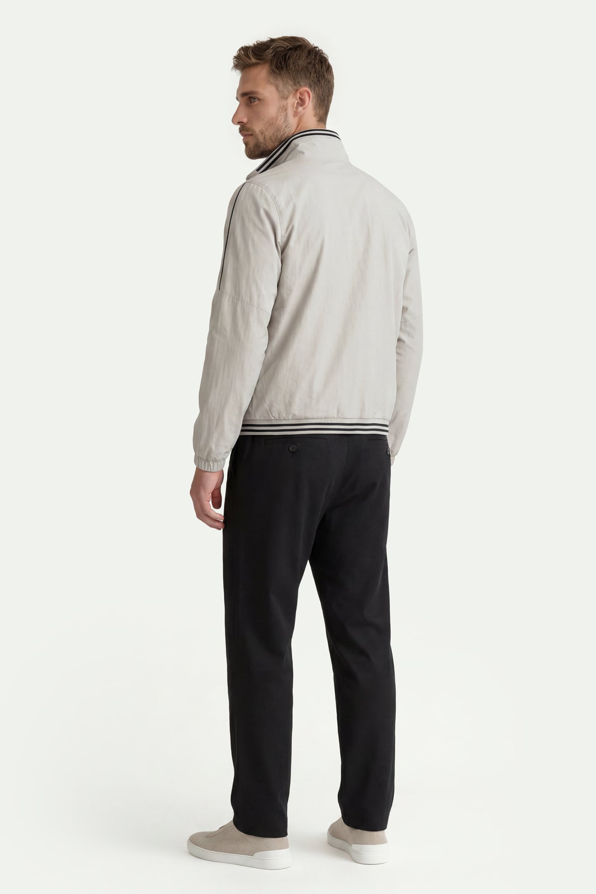 Erkek Siyah Regular Fit Pantolon-SFMPA1026