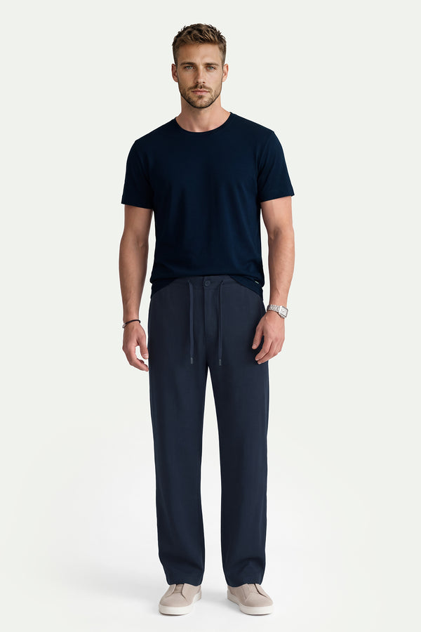 Erkek Lacivert Regular Fit Pantolon-SFMPA1026