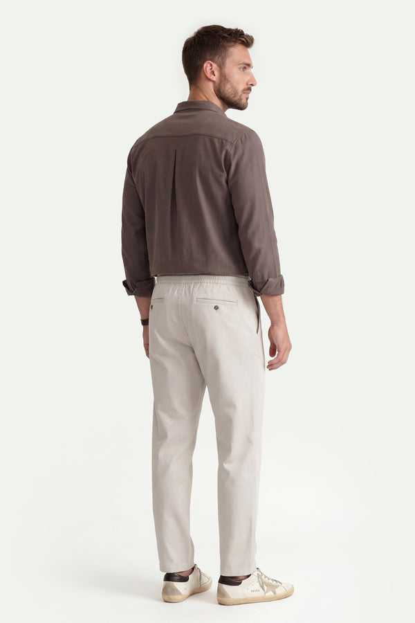 Erkek Kum Beji Regular Fit Pantolon-SFMPA1026
