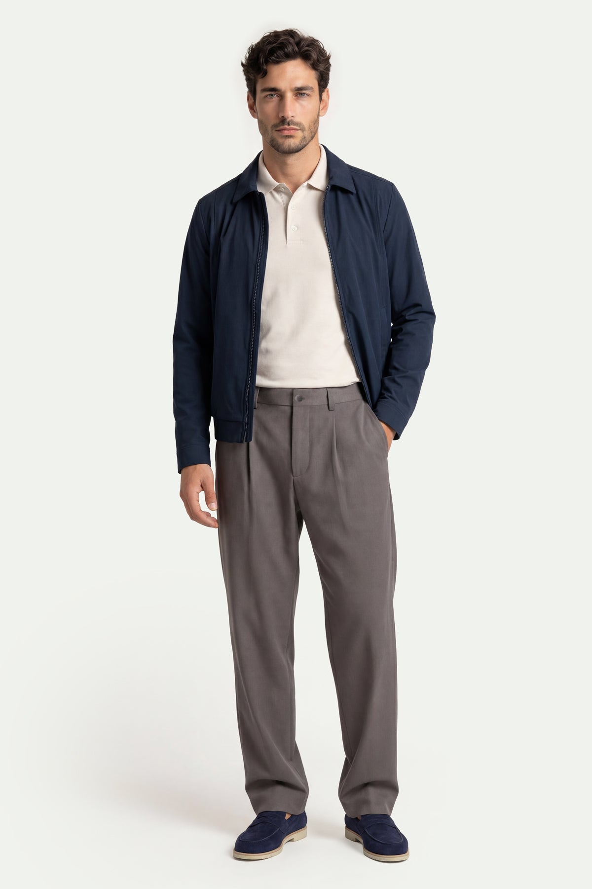Erkek Vizon Baggy Pantolon-SFMPA1028