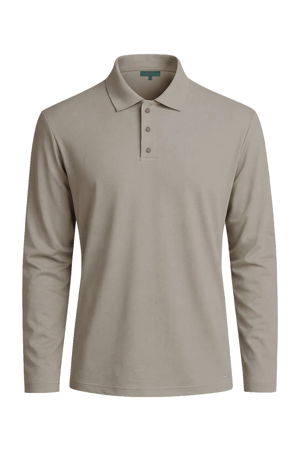 Erkek Koyu Taş Lyocell 3/4 Polo T-Shirt-SFMTI1024
