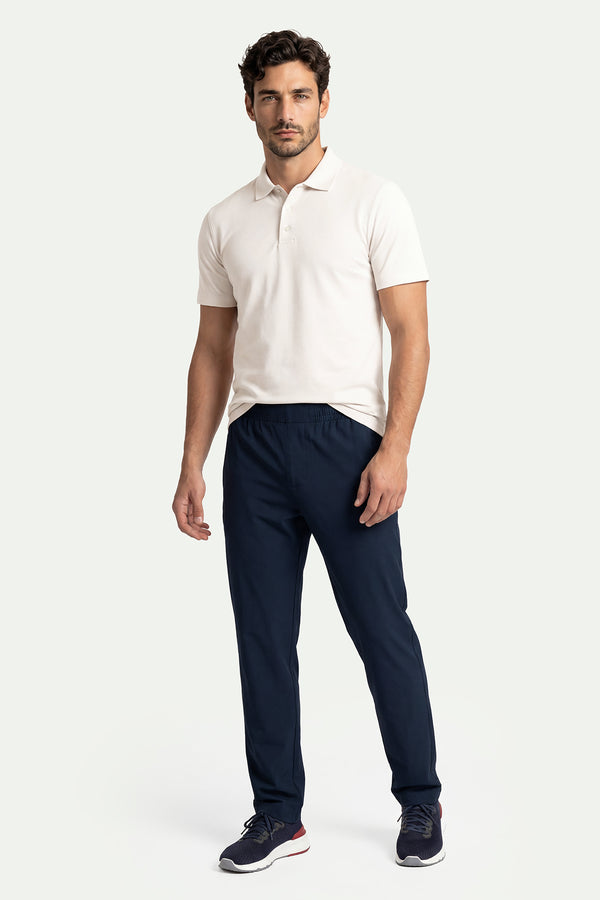 Erkek Kırık Beyaz Lyocell Polo T-Shirt-SFMTI1025