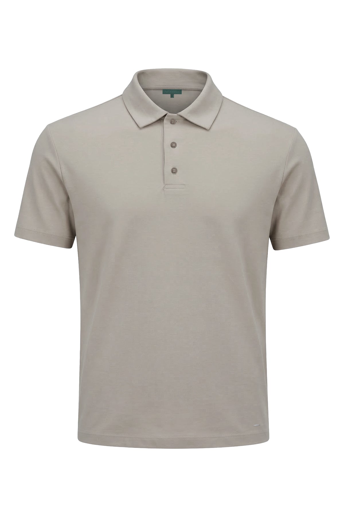Erkek Koyu Taş Lyocell Polo T-Shirt-SFMTI1025