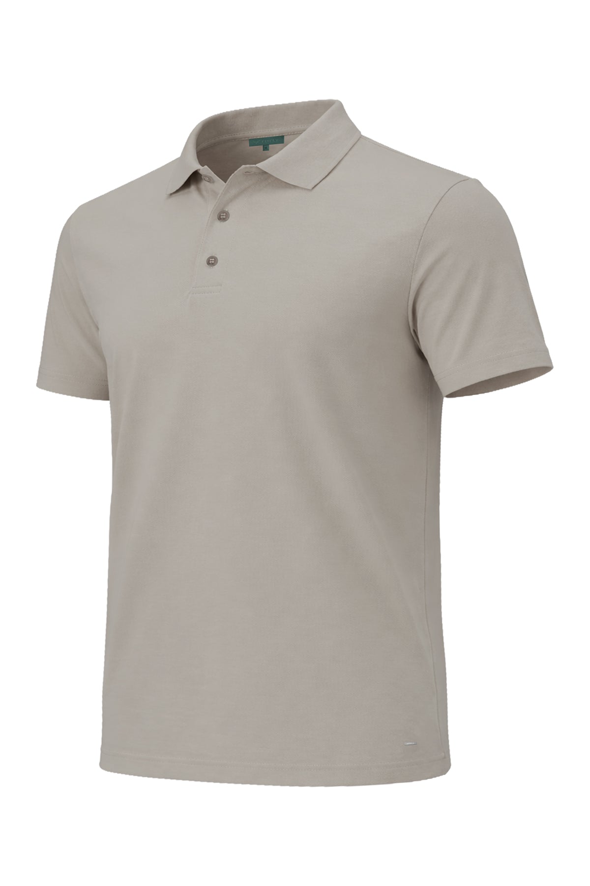 Erkek Koyu Taş Lyocell Polo T-Shirt-SFMTI1025