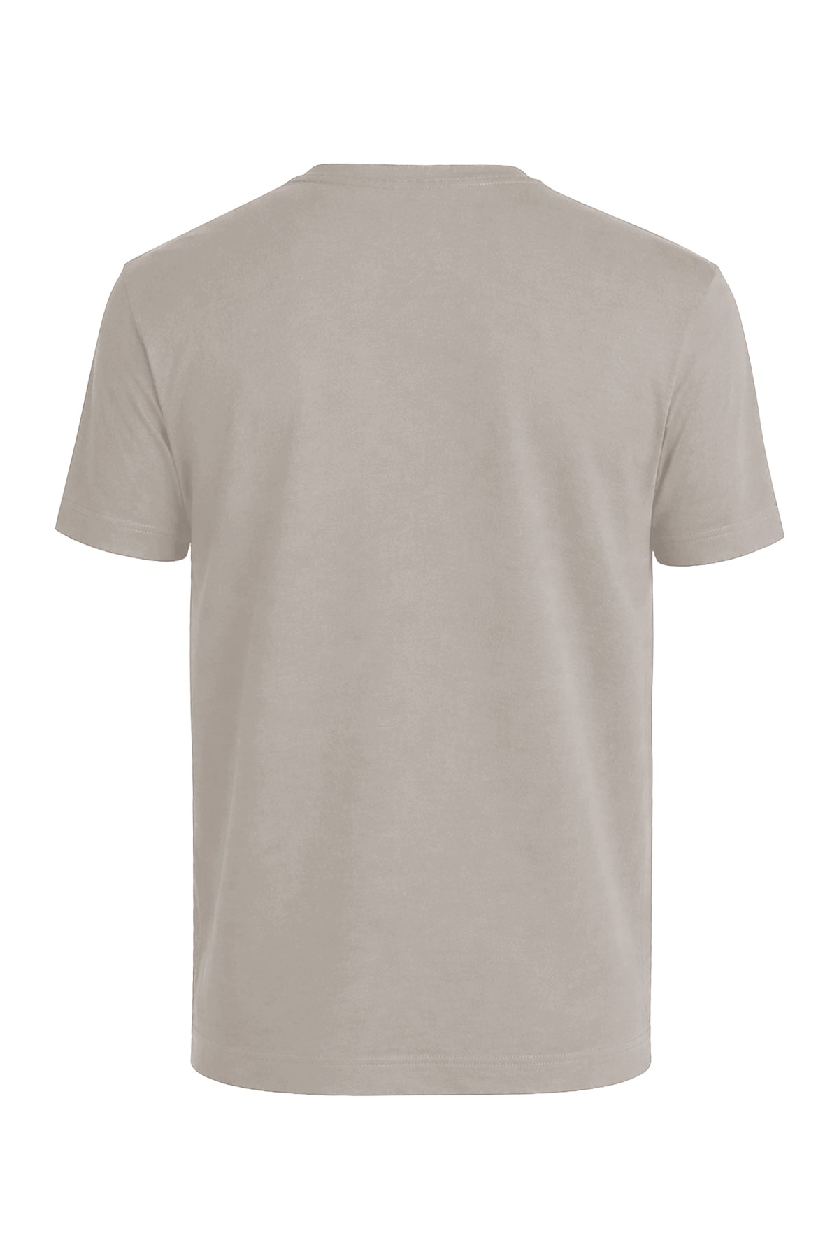 Erkek Vizon Lyocell Oversize T-Shirt-SFMTI1029
