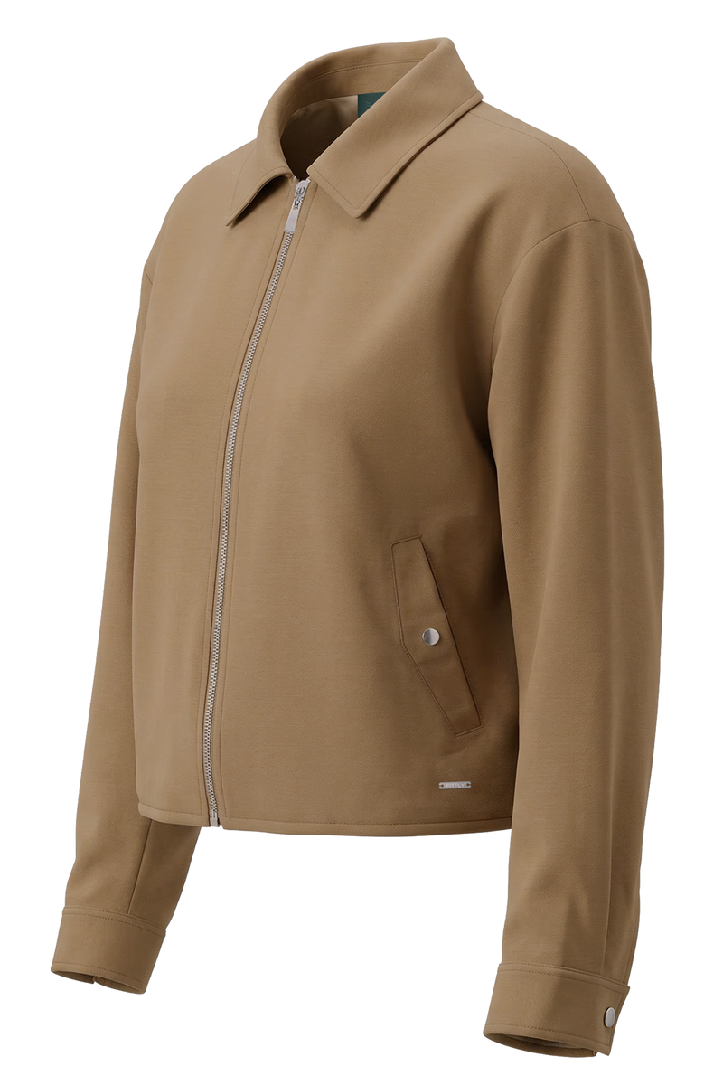 Kadın Camel Lyocell Ceket-SFWCE0041