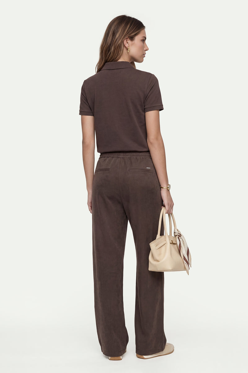 Kadın Vizon Lyocell Spor Pantolon-SFWEA0037