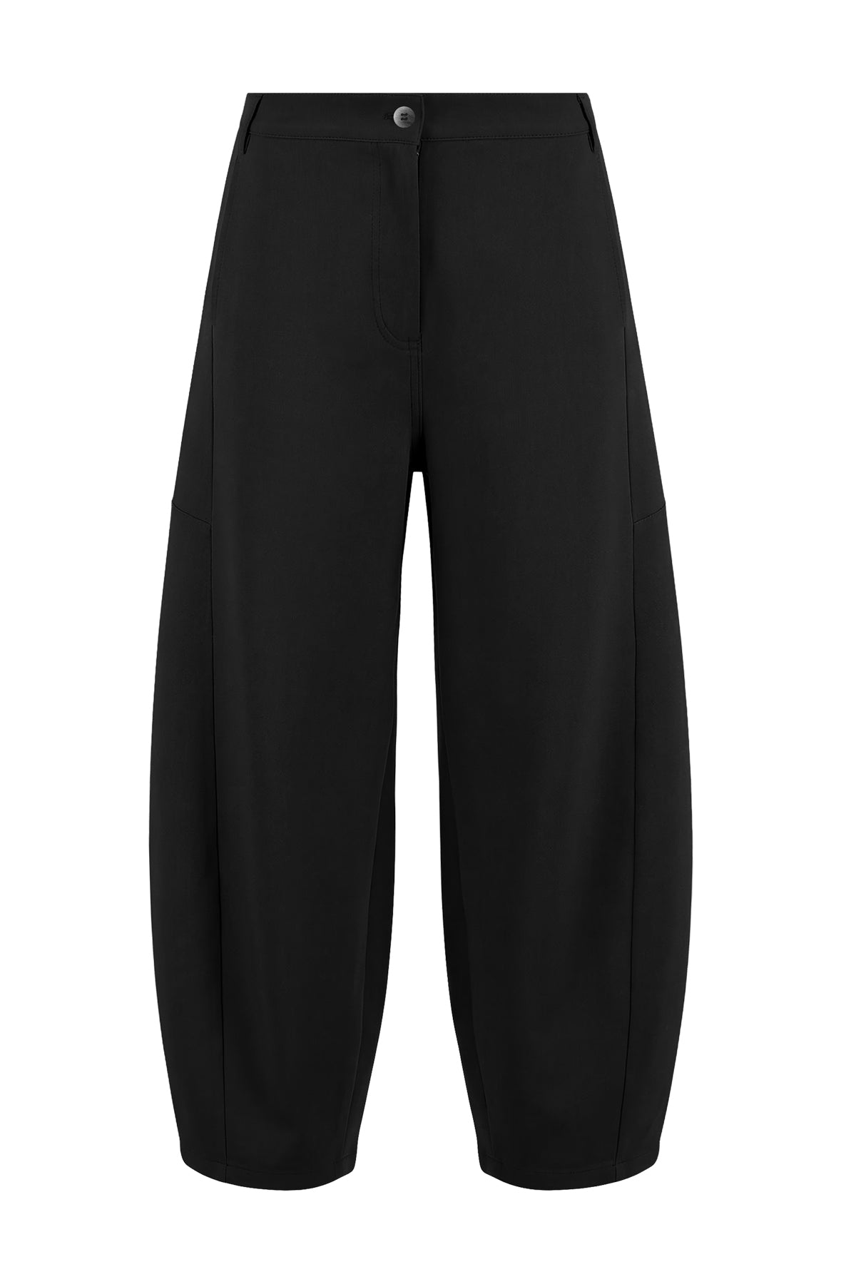 Kadın Siyah Barrel Pantolon-SFWPA0023