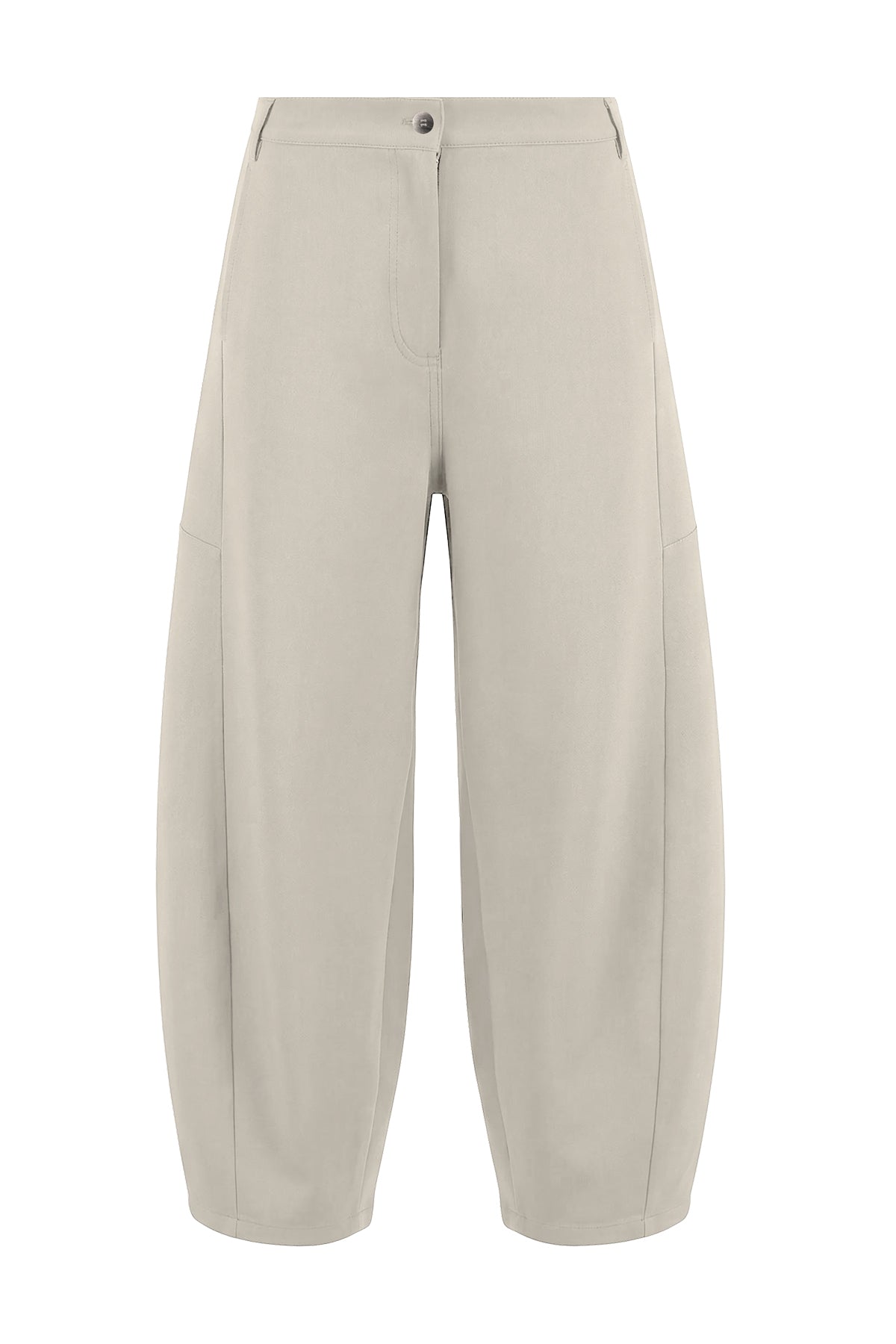 Kadın Krem Barrel Pantolon-SFWPA0023