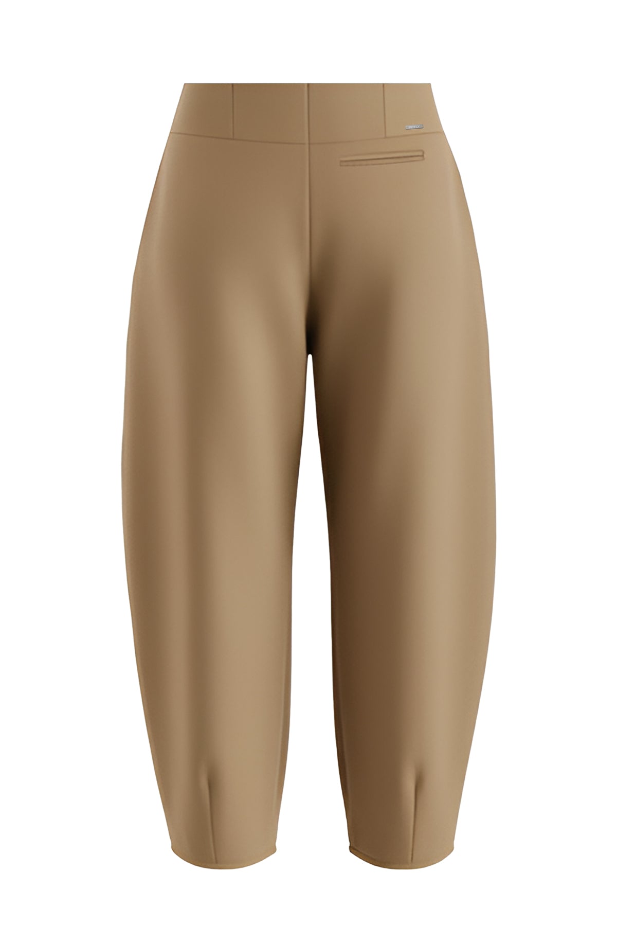 Kadın Camel Lyocell Barrel Pantolon-SFWPA0027