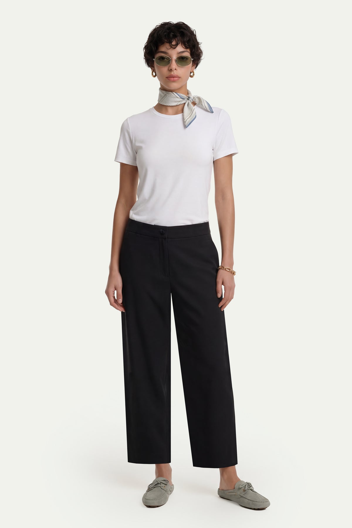 Kadın Siyah Culotte Pantolon-SFWPA0048