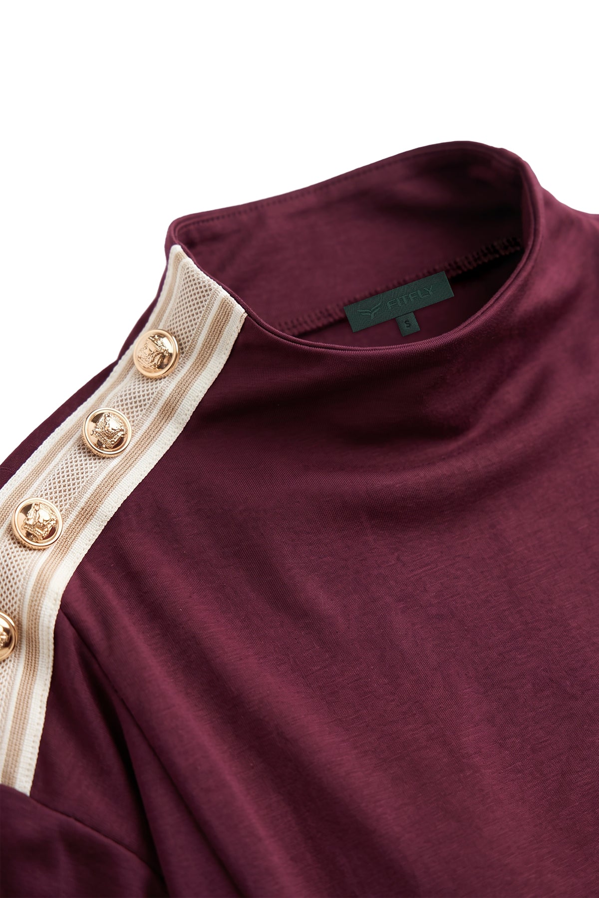 Kadın Bordo Lyocell Elbise-WFWEL0119