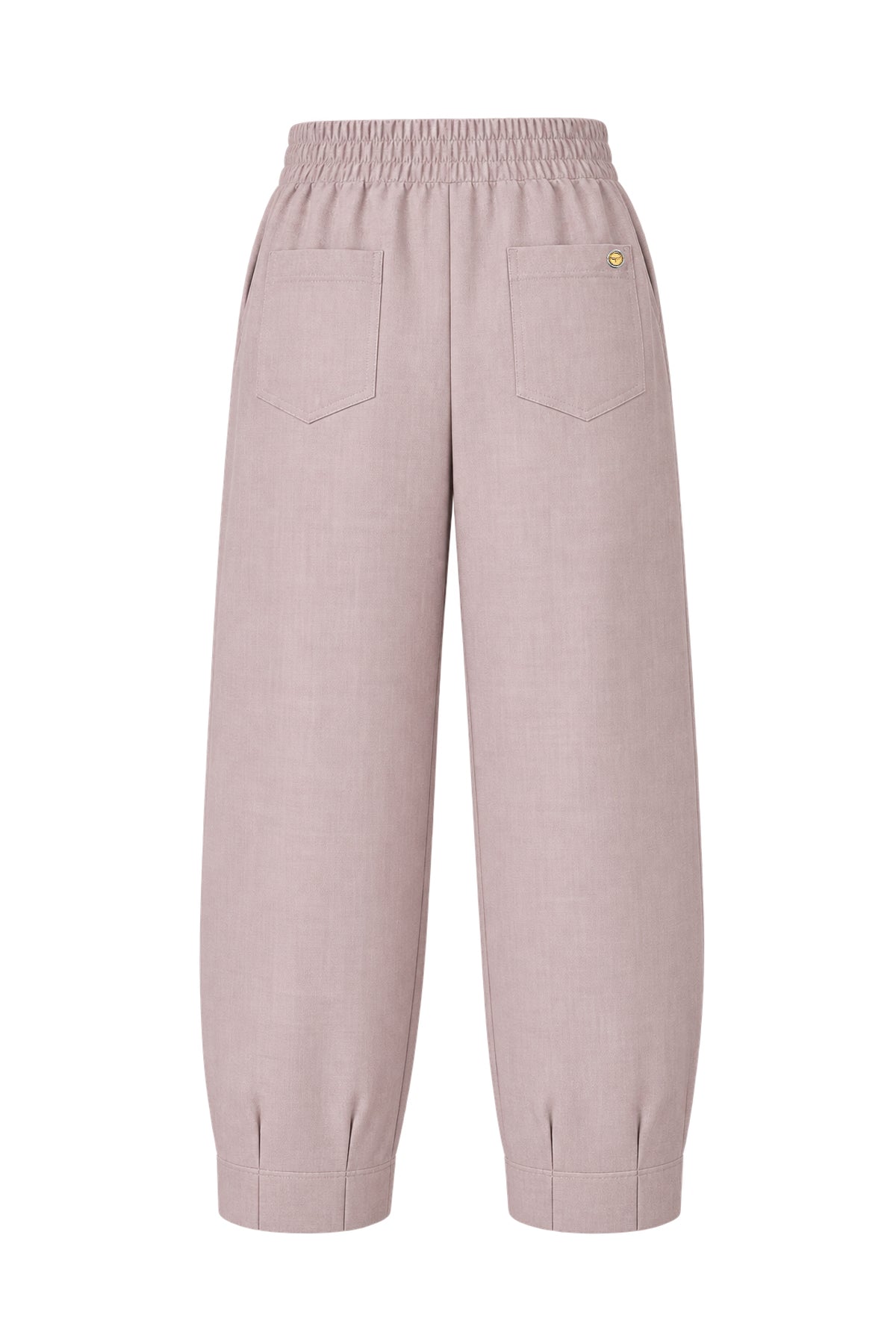 Kadın Pudra Pembe Denim Görünümlü Mom Pantolon-WFWPA0082