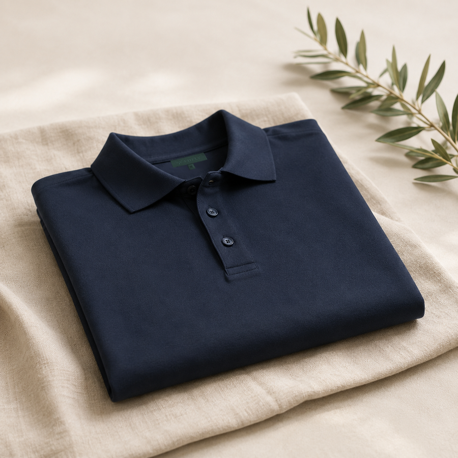 Zamansız Stilin Modern Yorumu: "Lyocell Polo Yaka T-shirt"