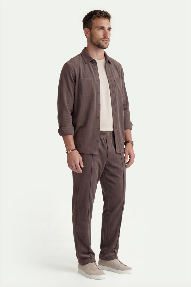 Erkek Vizon Lyocell Spor Pantolon-SFMEA1037