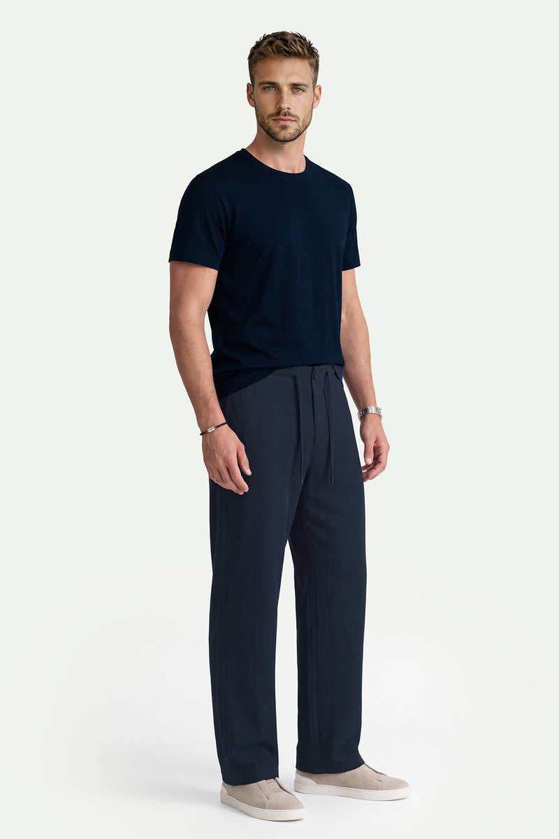 Erkek Lacivert Regular Fit Pantolon-SFMPA1026