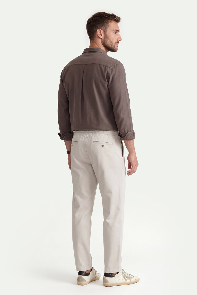 Erkek Kum Beji Regular Fit Pantolon-SFMPA1026