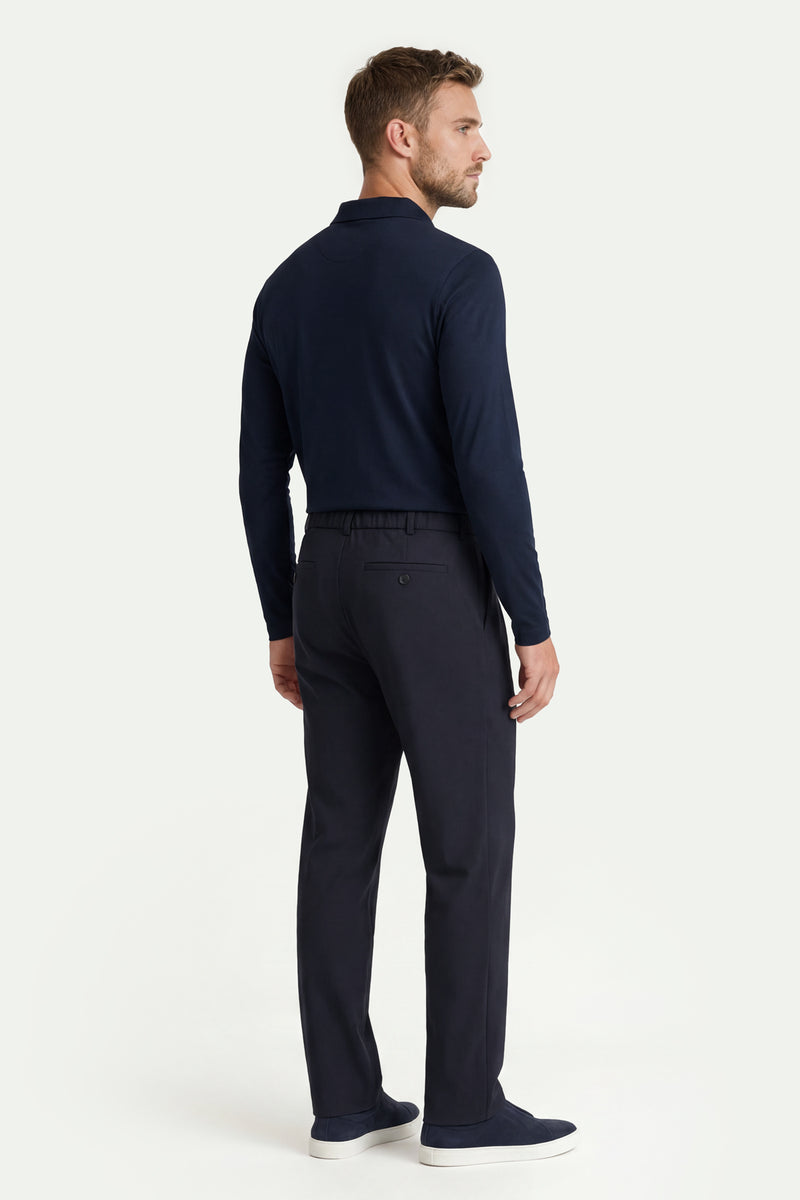 Erkek Koyu Lacivert Baggy Pantolon-SFMPA1028