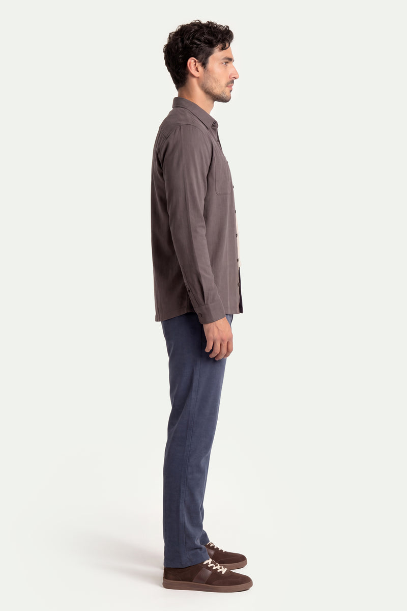 Erkek Koyu Bej Lyocell Spor Pantolon-SFMPA1038