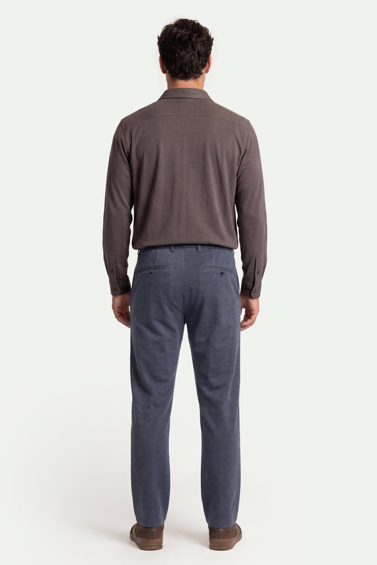 Erkek Koyu Bej Lyocell Spor Pantolon-SFMPA1038