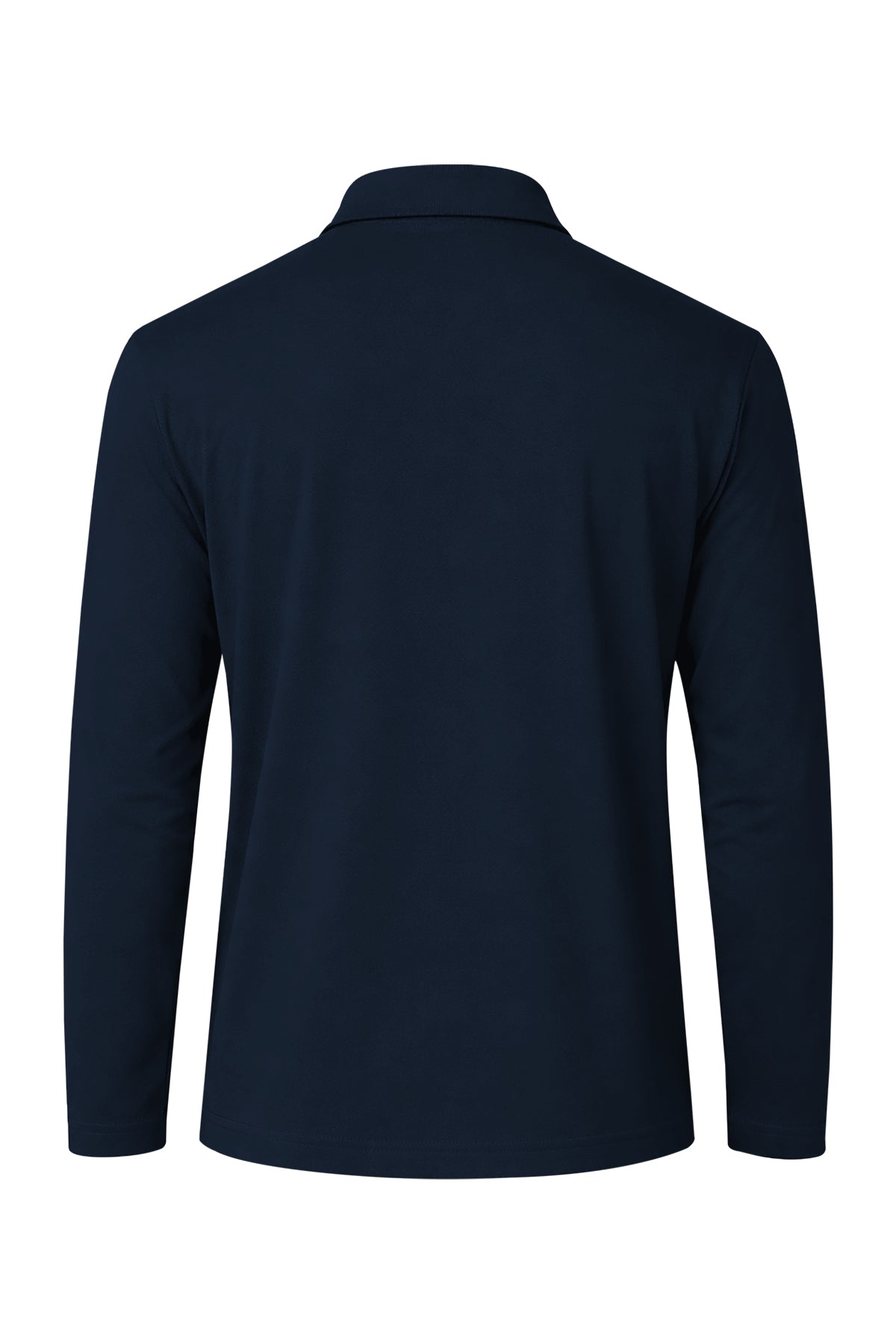 Erkek Lacivert Lyocell 3/4 Polo T-Shirt-SFMTI1024