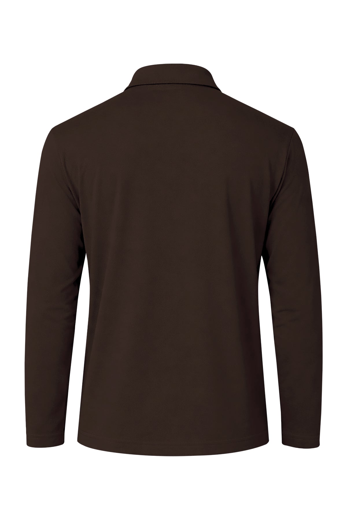 Erkek Kahverengi Lyocell 3/4 Polo T-Shirt-SFMTI1024