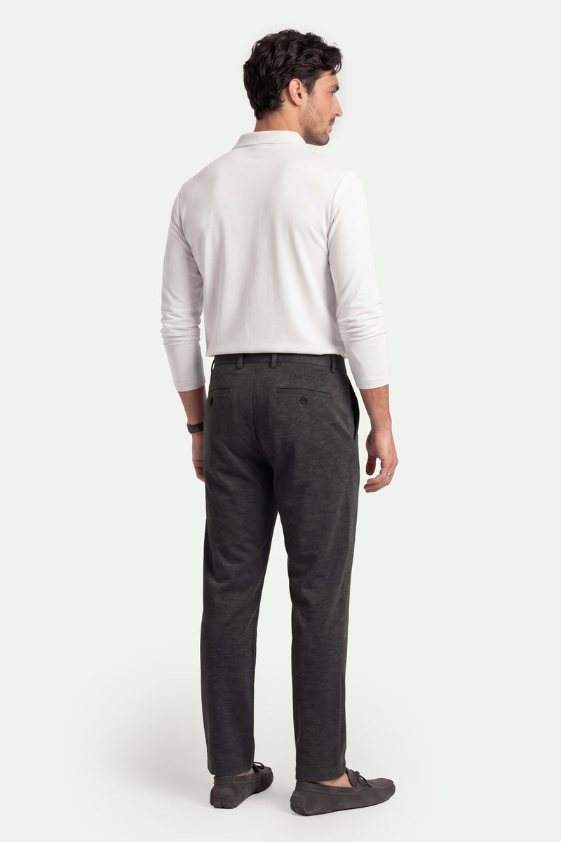 Erkek Kırık Beyaz Lyocell 3/4 Polo T-Shirt-SFMTI1024