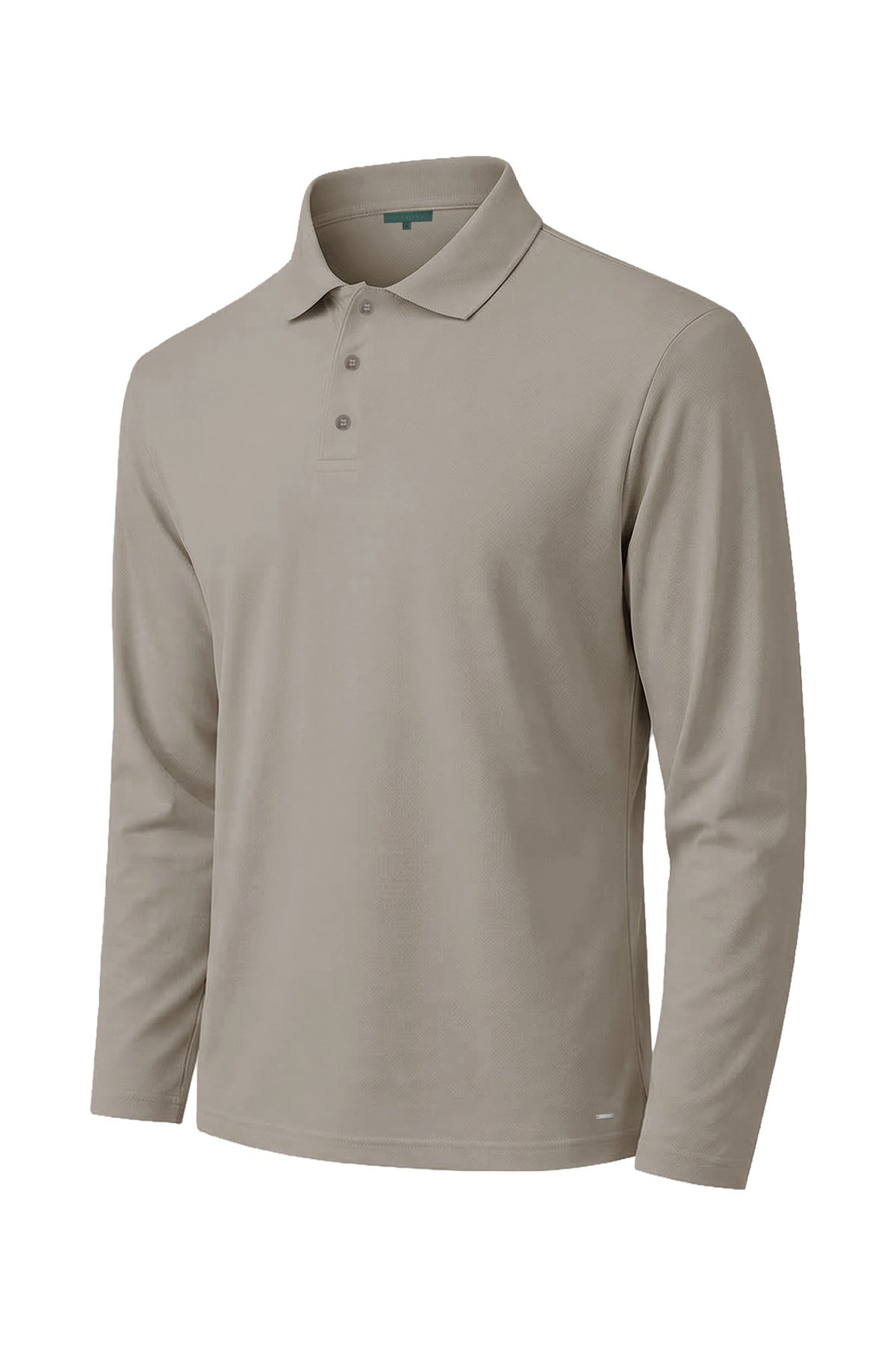 Erkek Koyu Taş Lyocell 3/4 Polo T-Shirt-SFMTI1024