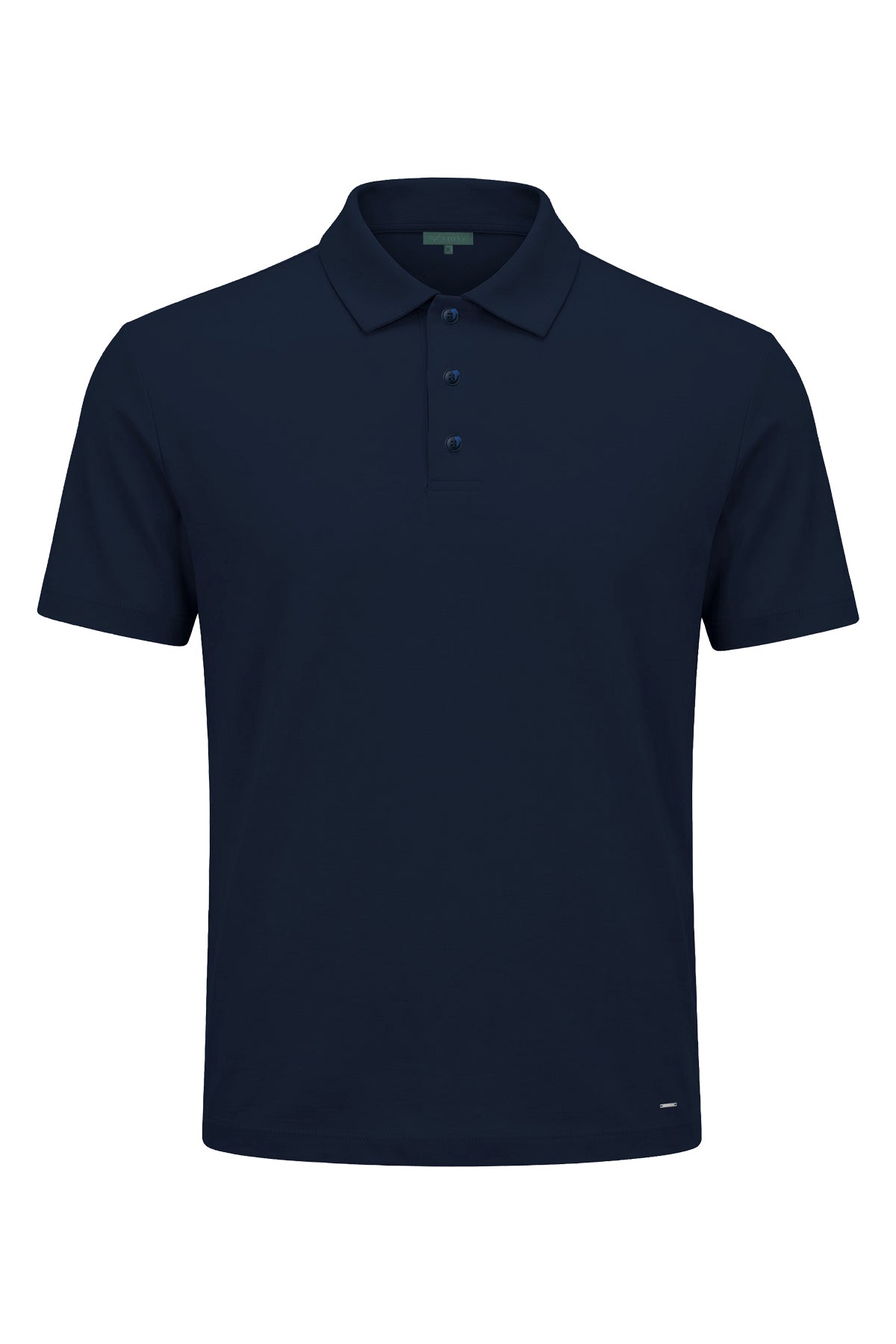 Erkek Lacivert Lyocell Polo T-Shirt-SFMTI1025