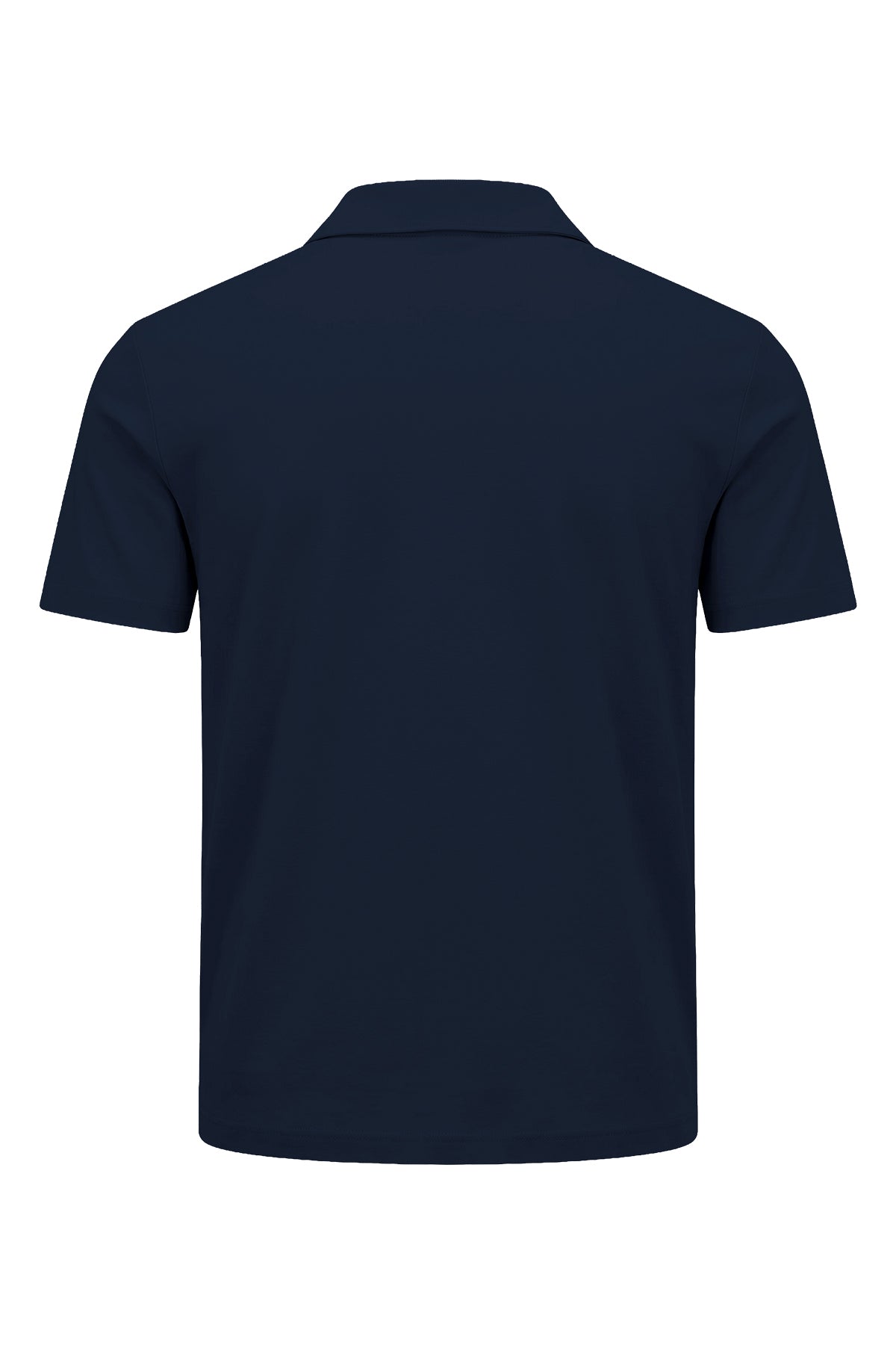 Erkek Lacivert Lyocell Polo T-Shirt-SFMTI1025