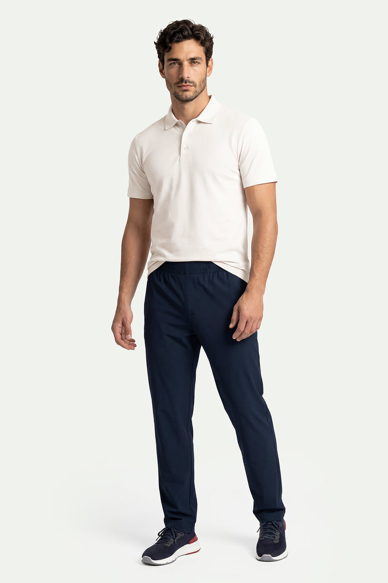 Erkek Kırık Beyaz Lyocell Polo T-Shirt-SFMTI1025