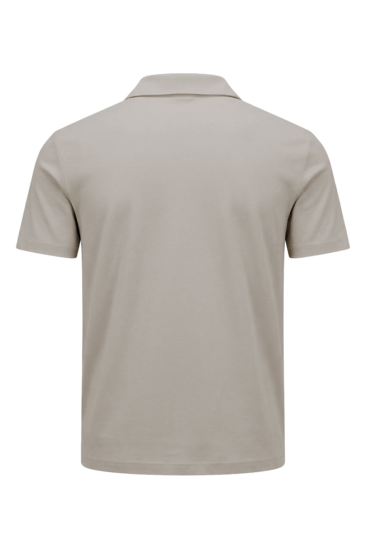 Erkek Koyu Taş Lyocell Polo T-Shirt-SFMTI1025