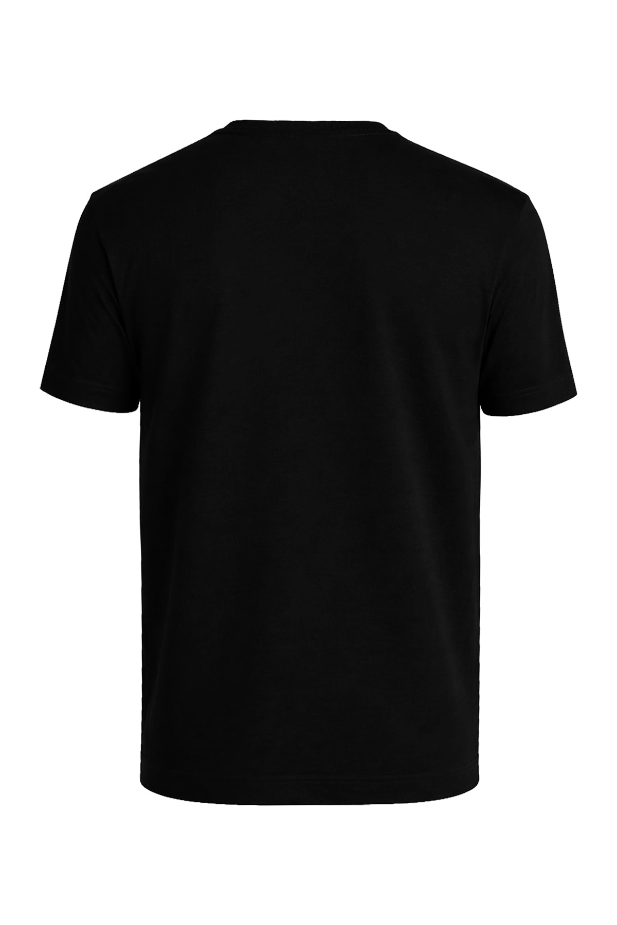 Erkek Siyah Lyocell Oversize T-Shirt-SFMTI1029