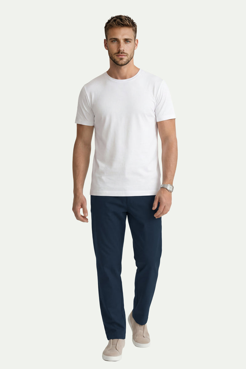 Erkek Beyaz Lyocell Oversize T-Shirt-SFMTI1029