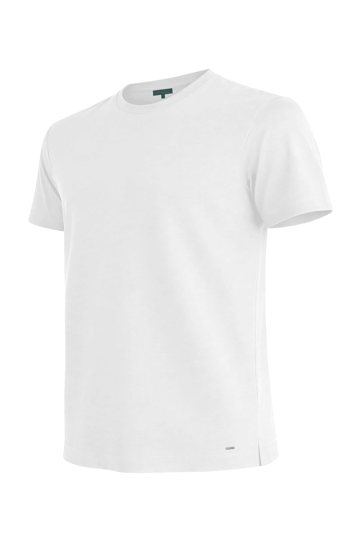 Erkek Beyaz Lyocell Oversize T-Shirt-SFMTI1029