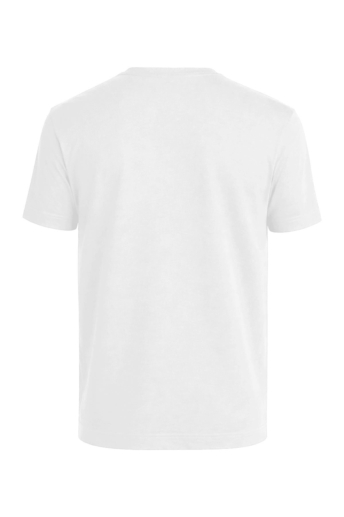 Erkek Beyaz Lyocell Oversize T-Shirt-SFMTI1029