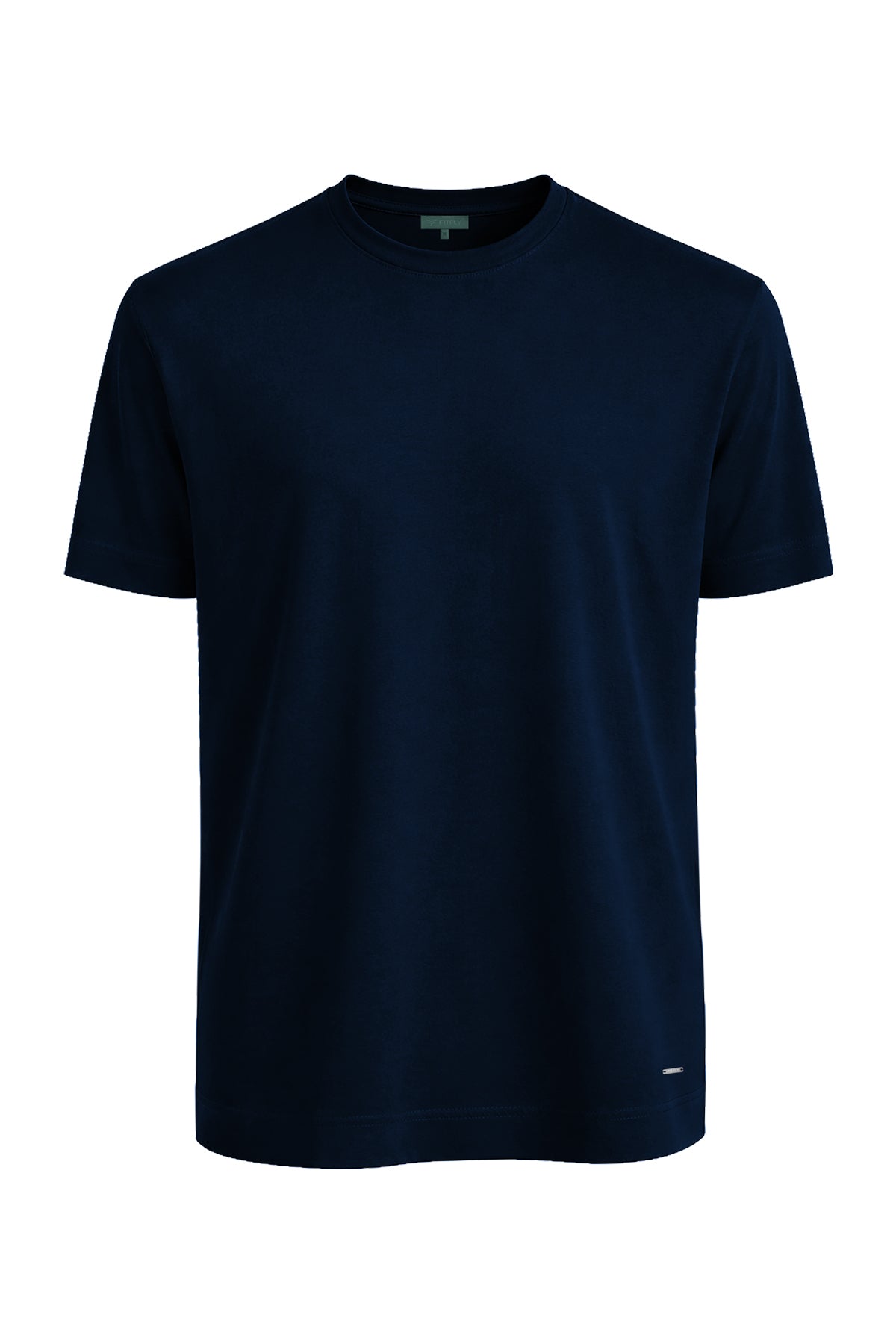 Erkek Lacivert Lyocell Oversize T-Shirt-SFMTI1029