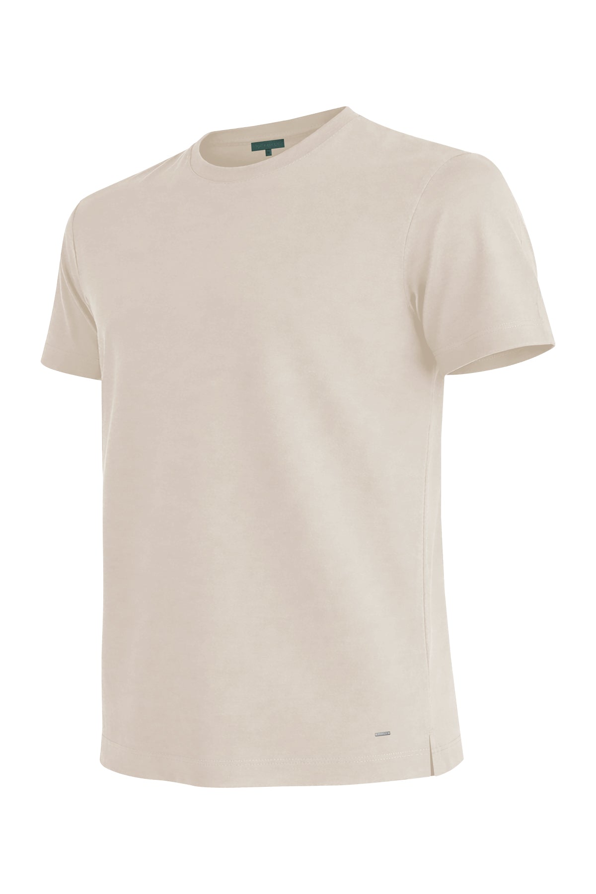 Erkek Taş Lyocell Oversize T-Shirt-SFMTI1029