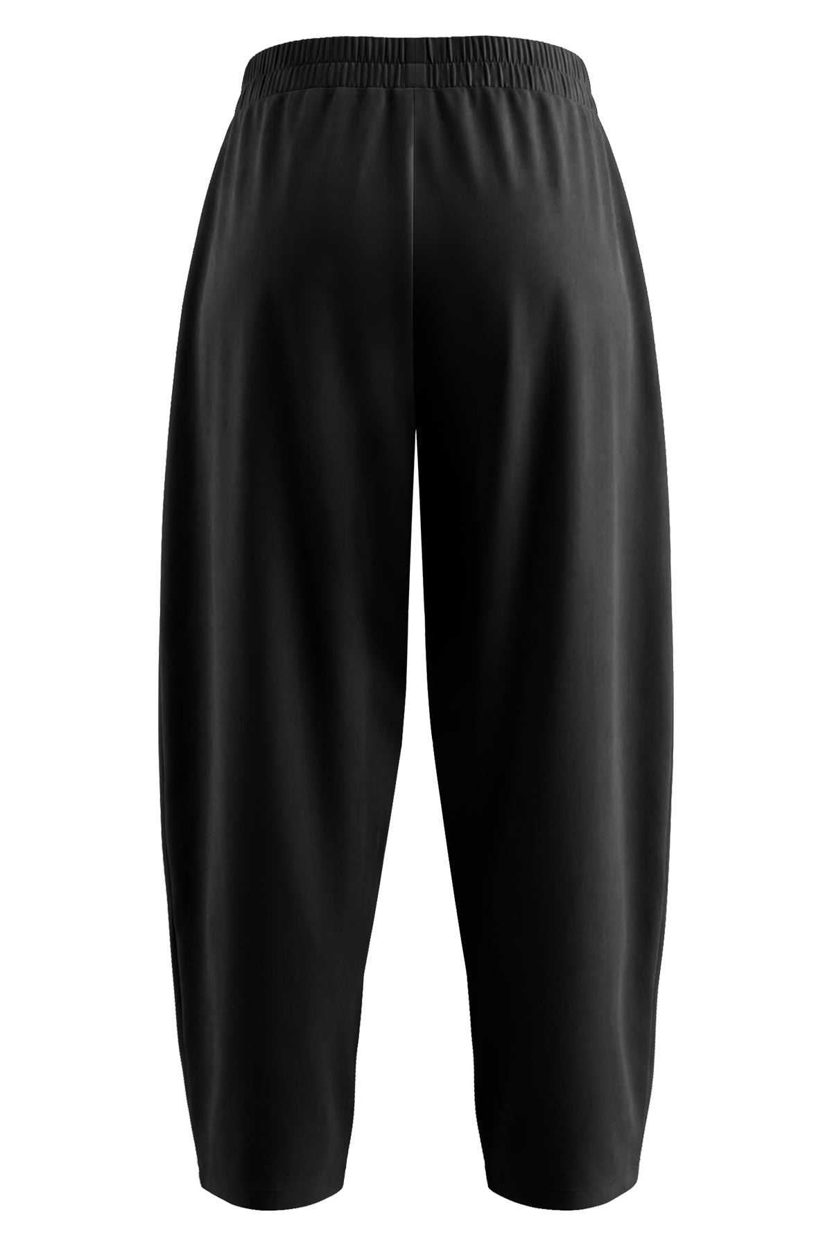 Kadın Siyah Tencel Palazzo Pantolon-SFWEA0013