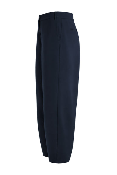 Kadın Lacivert Barrel Pantolon-SFWPA0023