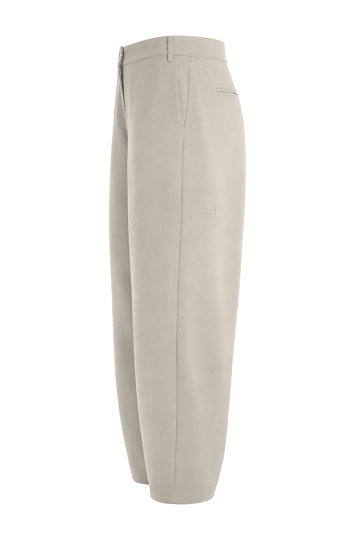 Kadın Krem Barrel Pantolon-SFWPA0023