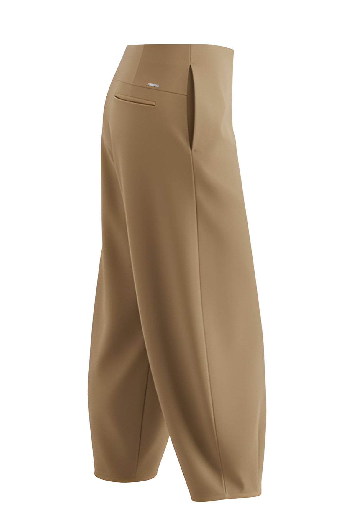 Kadın Camel Lyocell Barrel Pantolon-SFWPA0027