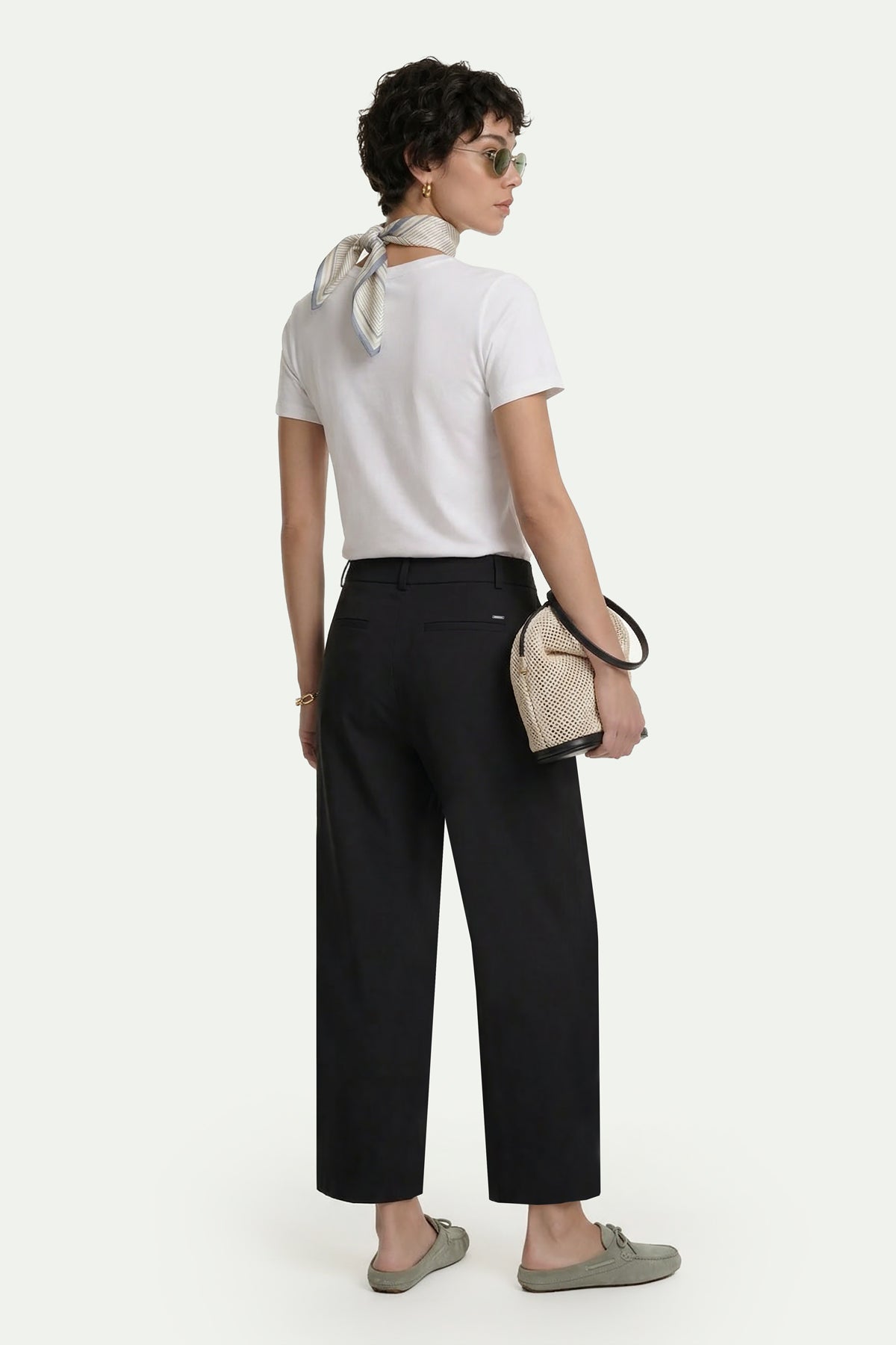 Kadın Siyah Culotte Pantolon-SFWPA0048