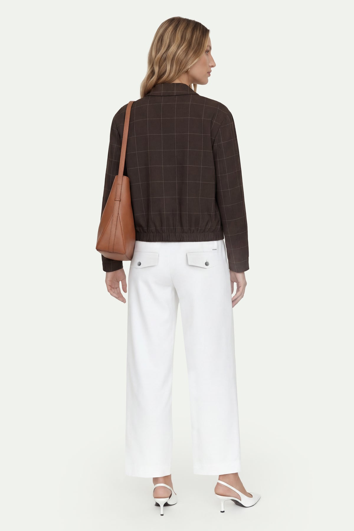 Kadın Beyaz Culotte Pantolon-SFWPA0048