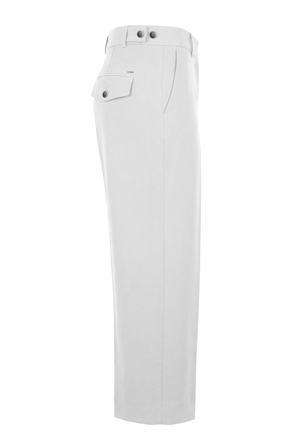 Kadın Beyaz Culotte Pantolon-SFWPA0048