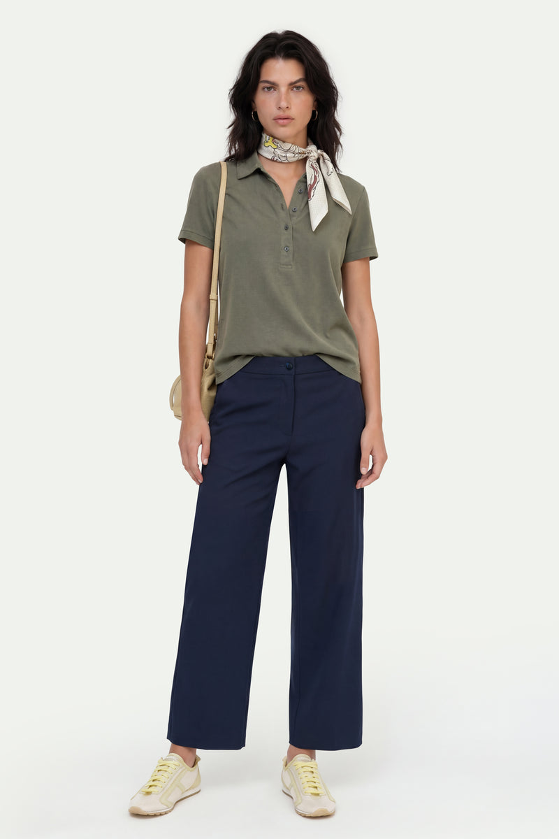 Kadın Lacivert Culotte Pantolon-SFWPA0048