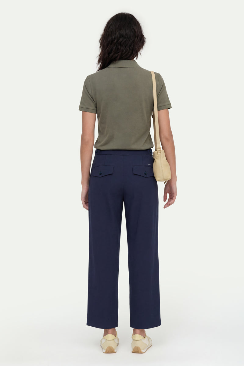 Kadın Lacivert Culotte Pantolon-SFWPA0048