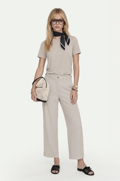 Kadın Bej Culotte Pantolon-SFWPA0048