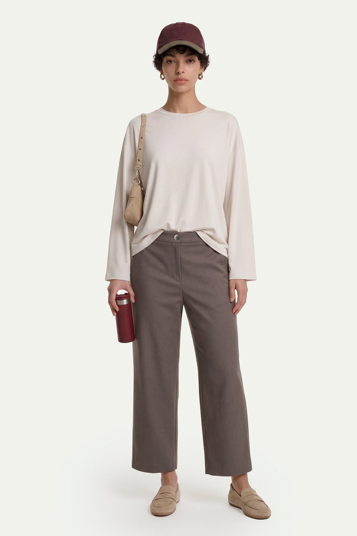 Kadın Vizon Culotte Pantolon-SFWPA0048